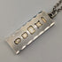 1977 British pure silver jubilee ingot pendant, 39.1g, with pure silver necklace, EJLd